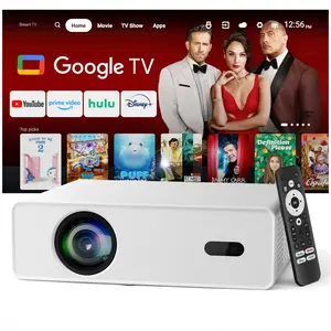 【H7 Smart Projector - 4.0 Inch LCD-Native 1080P/4K Support-1000ANSI Lumens】, 200-Inch Screen, Perfectly Suitable For Home Theater Projectors Used At Night.