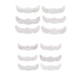 12pcs Mixed Glitter Holographic Freckle Stickers, Rainbow Heart Star Dot Pattern Waterproof Temporary Tattoos for Party, Festival, and Daily Makeup Decoration, Perfect for Christmas, Halloween, and Music Festivals