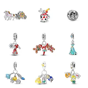 MULA S925 silver-plated fantasy fairy tale world jewelry series - movie style jewelry, compatible with Pandora bracelets, a unique gift for girls, women, birthdays, graduation ceremonies