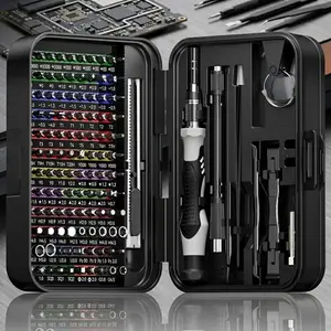 132-in-1 Precision Screwdriver Set: Professional Magnetic Color-Coded Bits for Phone, Tablet & Laptop Repair, Electronics Disassembly Toolkit with Anti-Slip Grip & Portable Case