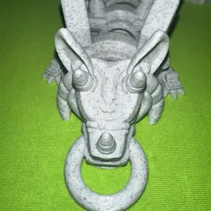 3D Printed Mini Gargoyle Dragon in Marble Finish Unique Decorative Sculpture Ornaments