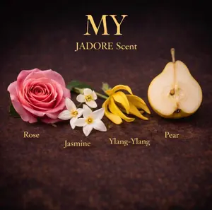 MY J'adore Scent Luxurious Floral Elegance for Women with Pear Melon Magnolia Peach Mandarin Orange & Bergamot Notes