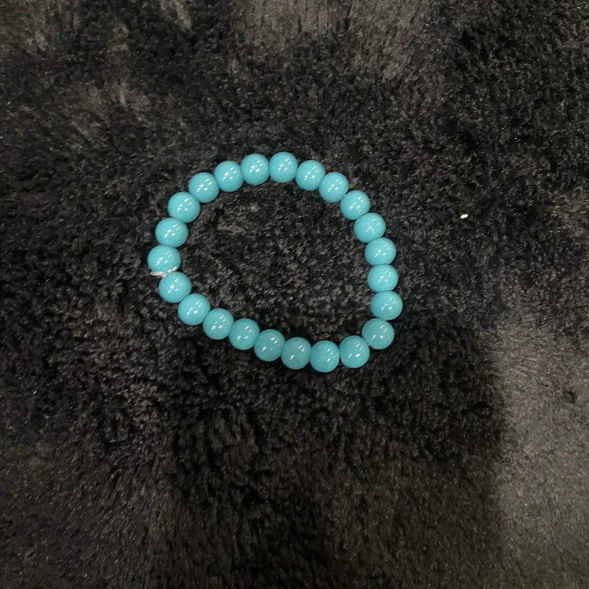Teal glass bracelet