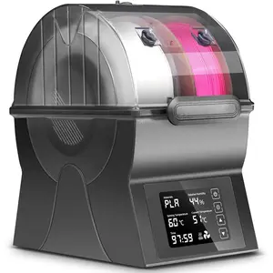 Filament Dryer, SH02 Dry Box Filament Sealed Storage Box  Printer Spool Holder with PTC Heater, Filament Dehydrator with  Screen,  Key Set, Compatible with PLA PETG TPU ABS 1.75/2.85mm