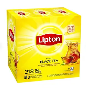 Lipton Tea Bags, Black Tea, 312 ct,  Brewed For Hot or Cold Tea, Finest quality, Filter Bags Beverage