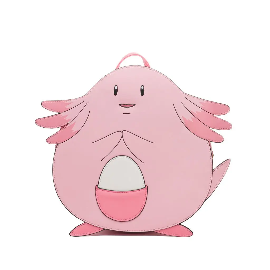 Loungefly Pokemon Chansey Cosplay Mini Backpack - 707 Street Exclusive, Basic Faux Leather, Playful Aesthetic, Caring Nature-Inspired Design, Embroidered Face, Anime Character Graphic Backpack for Adults, Collectible Functional Campus Bag