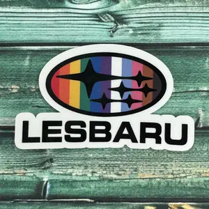Lesbaru Pride Weatherproof Sticker Indoor/Outdoor