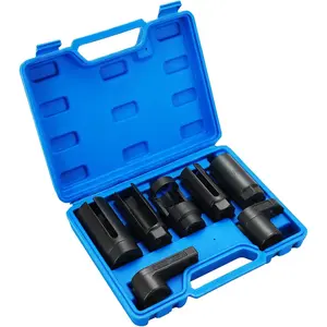7PCS Sensor Set| 22mm, 27mm, 29mm 1/2" 3/8" Drives, Oxygen Sensor Set for Most Vehicles