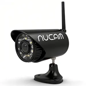 NUCAM 32GB Wireless Portable Magnetic Base Battery Powered RV/Trailer/Truck Hitch Backup Camera NuCam WR Surveillance IP Camera w. 1/4"-20 UNC Hole, Motion Detection Recording Night Vision