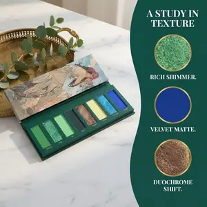 8-Color Eyeshadow Palette with Color-Shifting Glitter & Rich Matte Shades - All-in-One Blush, Highlighter, Contour for Smokey Eye | Long-Lasting for Spooky Halloween Parties and Festive Christmas, Perfect Gift for Her