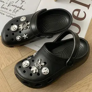 10pcs Shoe Decorative Charms astronaut PVC Accessories with Button Shoes Charms Accessories for Women Pearl Flower Clog Shoes Decoration Shoe Charm Cute Decor for Party Birthday