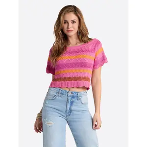 Edlyn Sweater in Rosebloom Combo