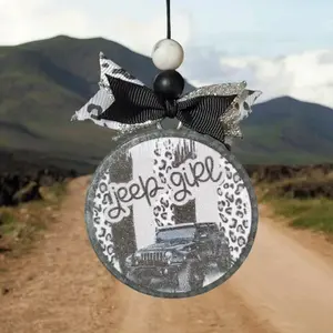 Handmade Car Freshie Jeep Air Freshener, Lasts 14-30 Days, Customizable Scent, Avoid Sun Shade Melting