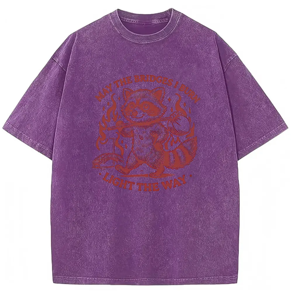 Washed T-shirt-Purple