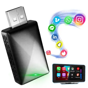 2026 Wireless CarPlay & Android Auto Adapter - Instant Wired to Wireless Converter | Plug & Play Setup | Fast & Stable Connection | Compact Design | Car Video Player