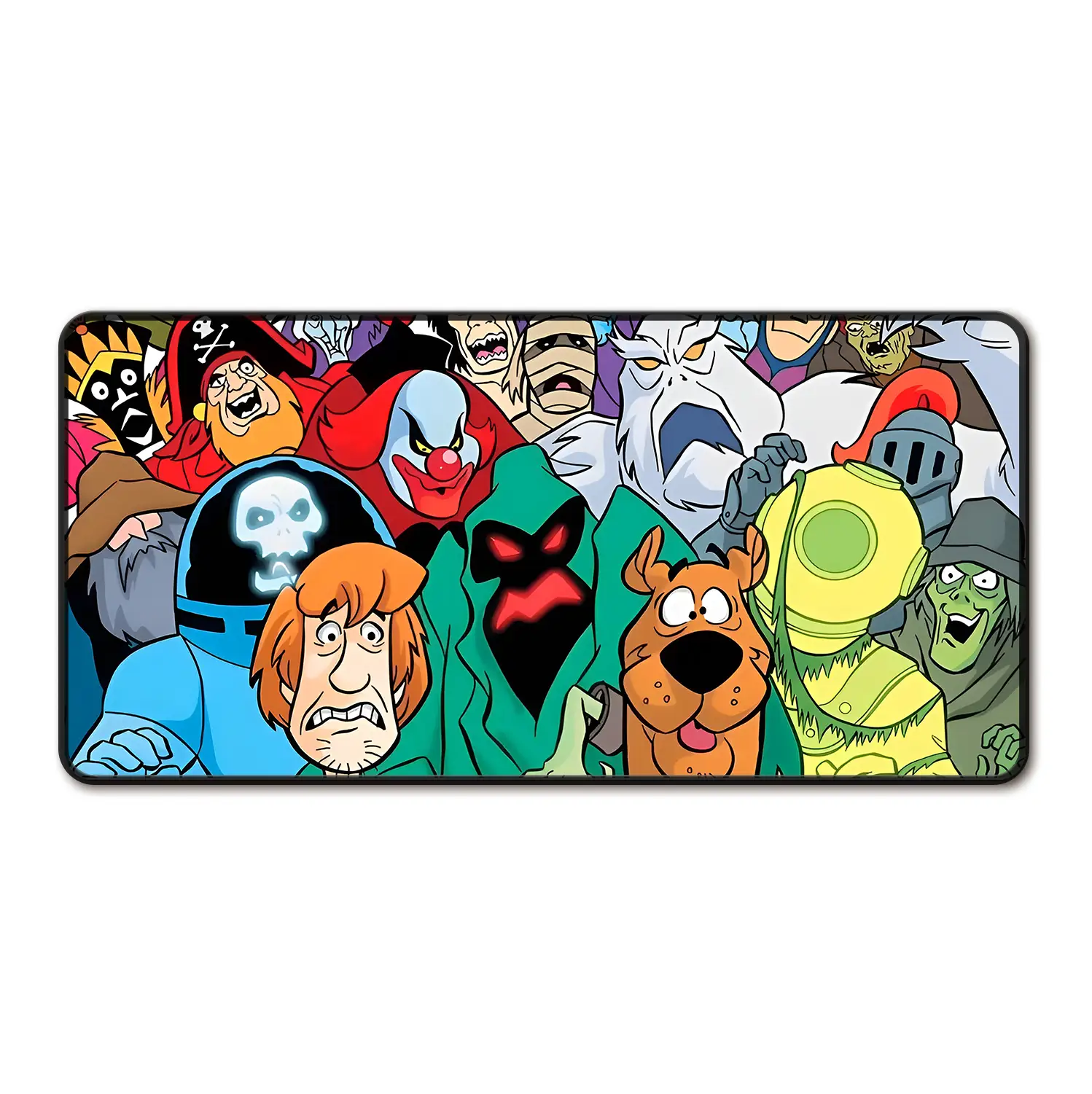 Extra Large Nostalgic Cartoon Mousepad - Nostalgic Mystery Desk Pad Design, Anti-Slip Rubber Base, Large Size Mousepad Gamer