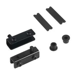 Premium Stainless Steel Glass Door Hinges, Hinges for Door, 5-6mm Fit, Rust-Proof, No Drilling, Easy Installation, Includes Rubber [Fall Deals]
