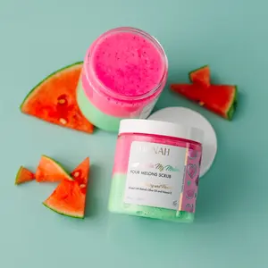 Water My Melons Sugar Scrub Organic Hydrating Exfoliating Soothing Lifting Tightening Firming Exfoliator Skin Repair with Retinol and Vitamin E