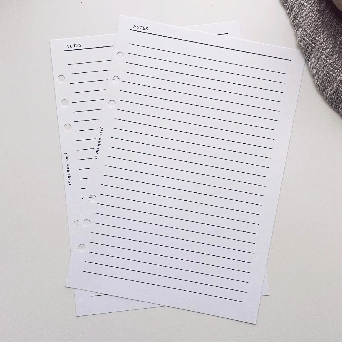 A5 Lined Paper