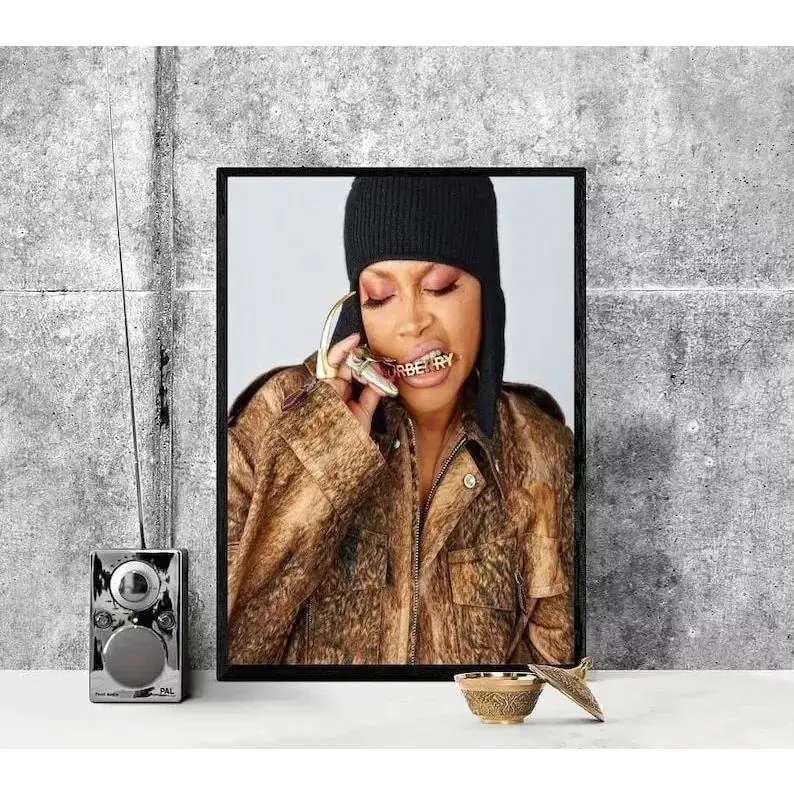 Erykah Badu poster, Erykah Vintage Retro Art Print Movie Home Decor Poster