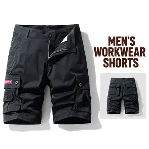 Men's Tactical Cargo Shorts with Multiple Pockets - Workwear for Work and Casual Use