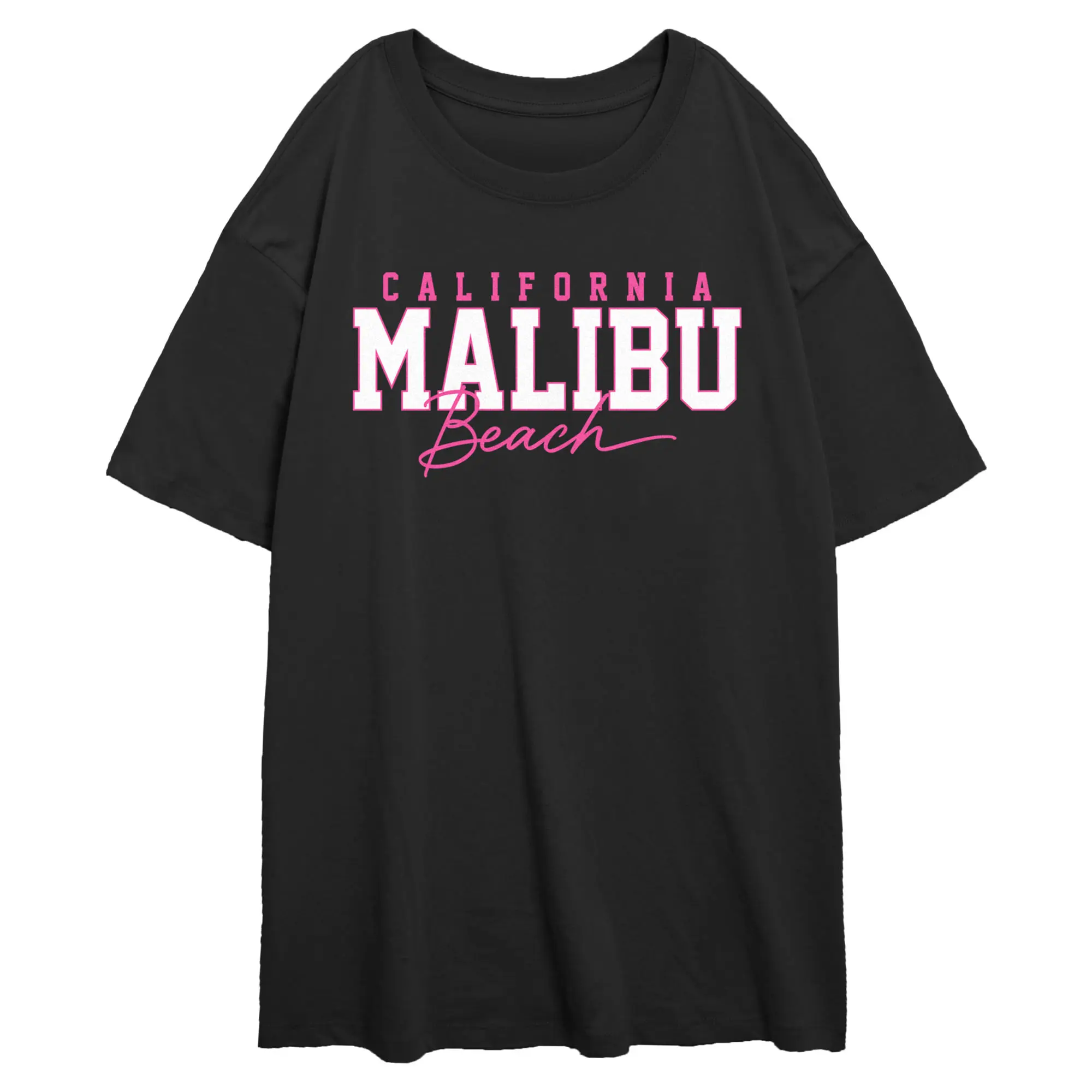 Junior's Lost Gods California Malibu Beach Oversized T-Shirt