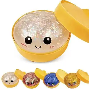 Hot Cute Dumpling Squishy Toy Steamed Stuffed Bun Squeeze Decompression Slow Rising Anti Stress Reliever Soft Kids Sensory Gift