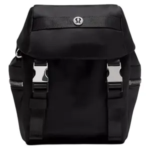 Lululemon 3L Wunderlust Waterproof Mini Backpack for Men and Women, Metallic Hardware, Black