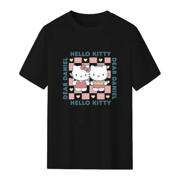 Sanrio Hello Kitty T Shirt Cotton Lightweight Breathable Multiple Colors and Sizes Casual Graphic Tee Everyday Wear