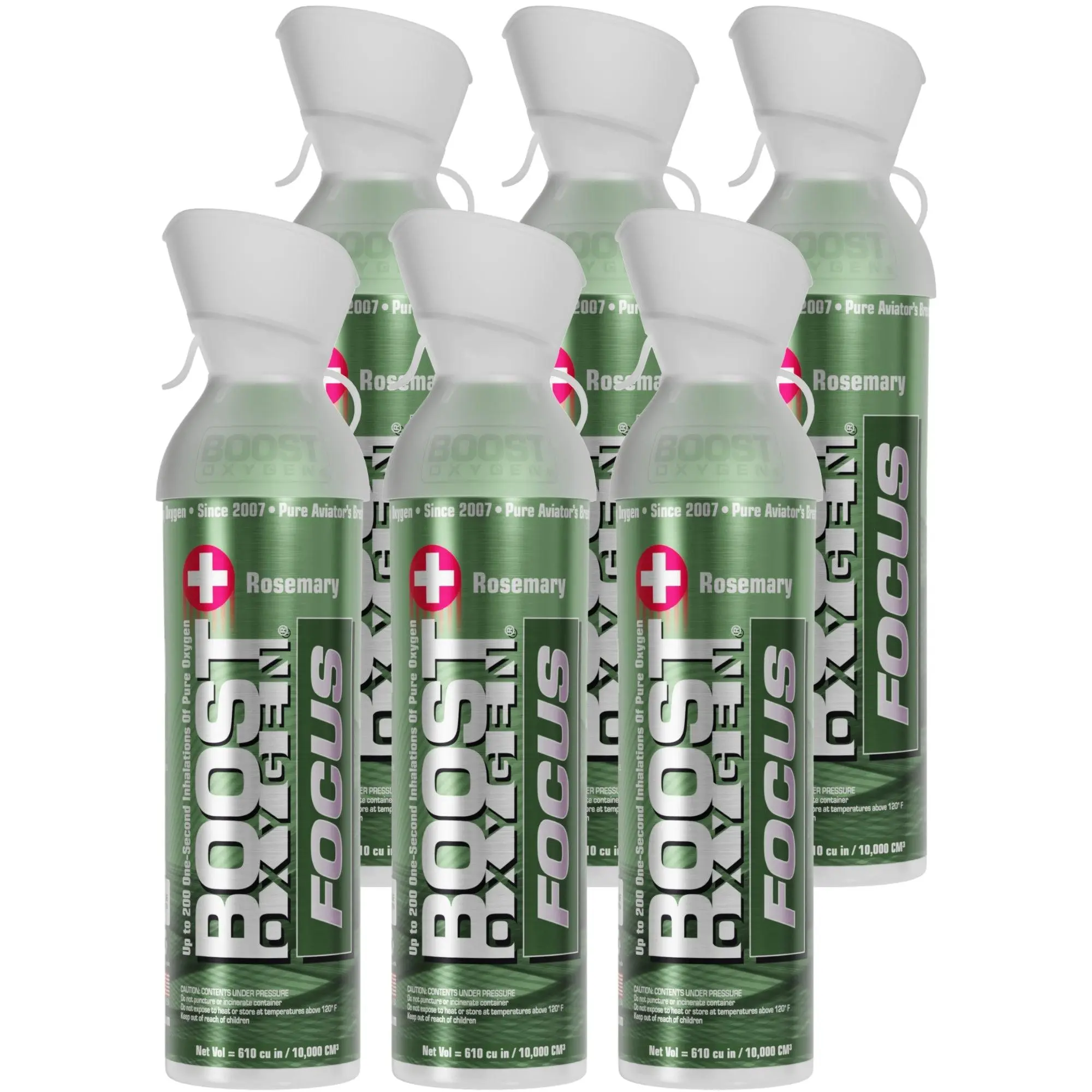 Boost Oxygen Think Tank Natural Portable 10 L Canned Oxygen, Rosemary (6 Pack) Boost Oxygen Think Tank Natural Portable 10 L Canned Oxygen, Rosemary (6 Pack)