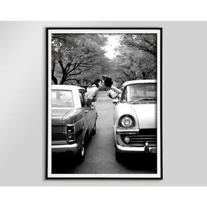 Vintage Lesbian Poster Black and White Feminine Decor - LGBT Art