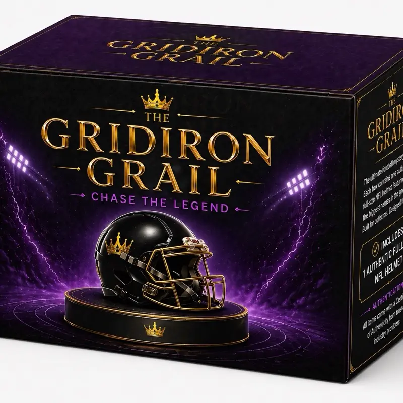 GRIDIRON GRAIL BOX NFL Full Size Authentic Autograph Helmet