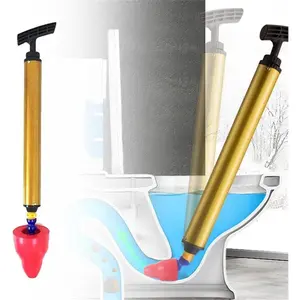 The Flexible Head Drain Clog Remover: Universally Designed to Fit and Effectively Seal on Every Drain in Your Home, From Bathrooms to Kitchens (Gold-1pcs)