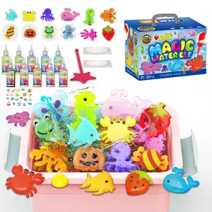 Magic Water Elf Toy Kit, Water Gel Kit Pets, 10 Gels & 24 Molds With Stickers, Make Your Own Squishies Sensory Toys for Kids, Squishy Maker Water Pets Toys, DIY Easter Crafts, 4-10 Years Old Boy Girl Gifts