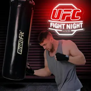 UFC Fight Night Neon Sign, Led Wall Light, Ufc Logo Light Up Sign, Boxing Gym Neon Decor, Fighting Sport Wall Art, Man Cave Ufc Neon Light for Home,summerwins