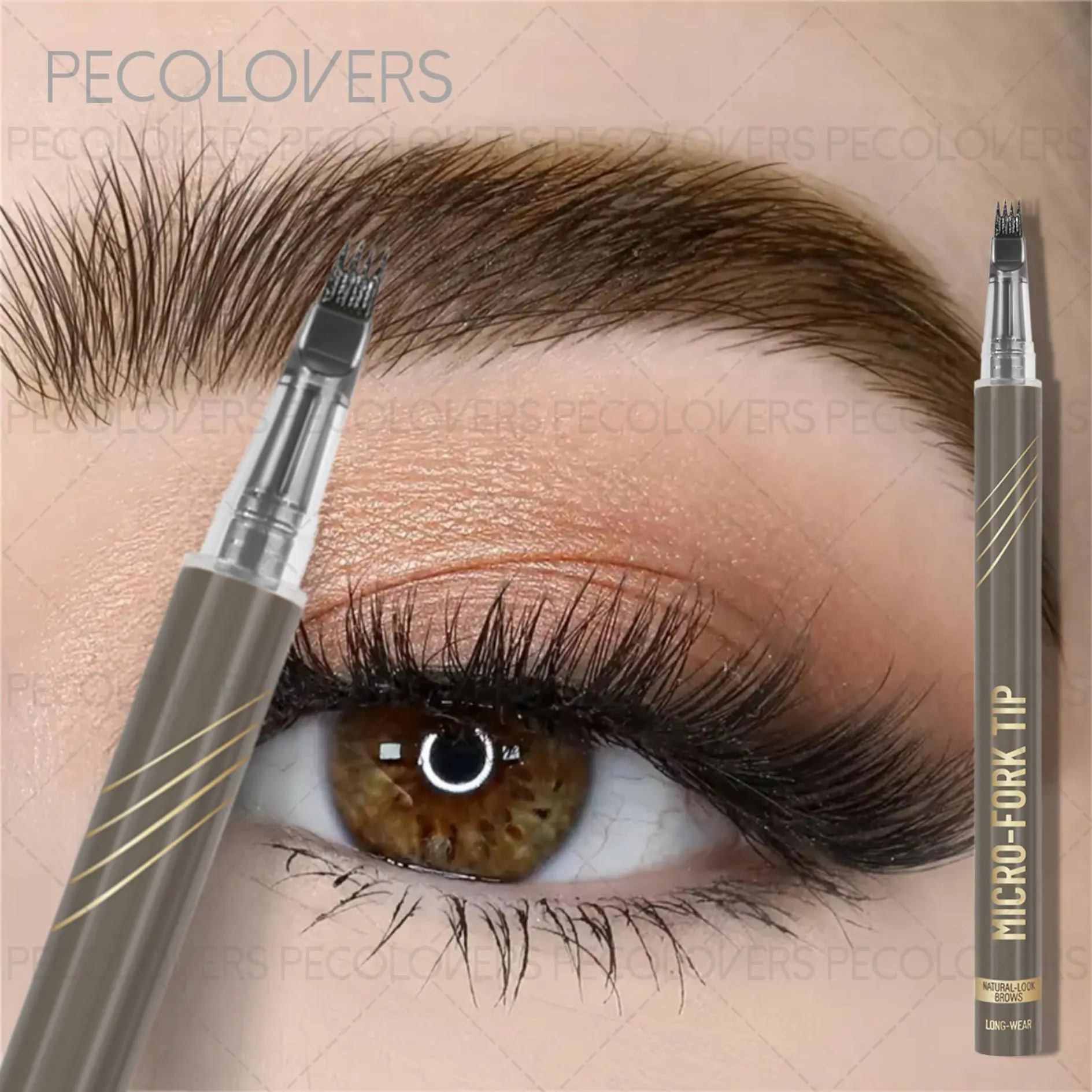 1PC Sweat-Resistant, Long-Lasting Eyebrow Pen,3D Eyebrow Pen,Four-Tip Liquid Eyebrow Pen, Eyebrow Makeup Products, Brow Enhancer