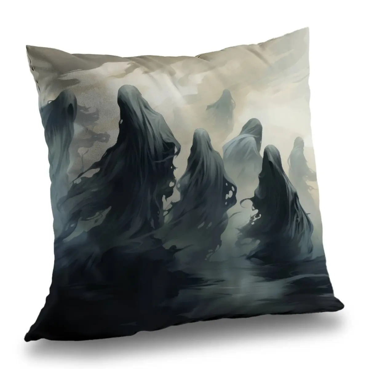Conscious Sales C1PT1616U3AIL9 16 x 16 in. Cursed Lands Gray Polyester Twill Throw Pillow Insert - Decor