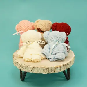 Reusable Teddy Bear-shaped Towel,  Rabbit-shaped Towel, Face Wash, Bathroom, Cleaning supplies, pure cotton Gift Pack