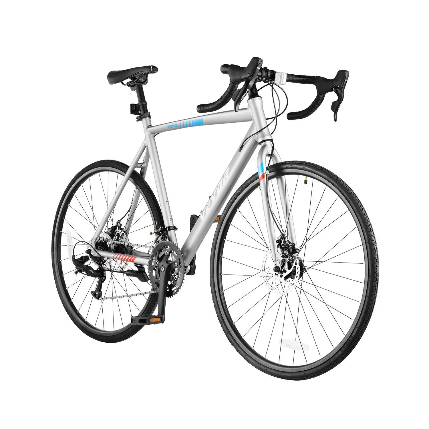 VEVOR Road Bike, 700C Wheels Racing Bike, L-TWOO 14 Speeds Drivetrain City Commuter Road Bicycle, Urban Adult Sport Bike with Lightweight Aluminum Alloy Frame, Drop Bar, Disc Brake, for Men WomenSummervibes