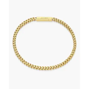 JAXXON Franco Bracelet 3mm - Box Clasp - Gold