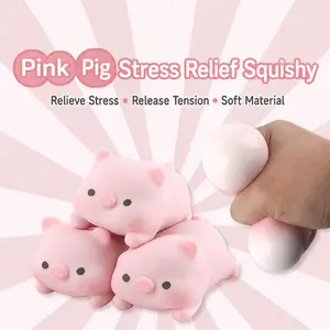 Children's Creative Stress Relief Toys : Squeezable Pig, Squishy Toy, Tofu Ball, Stress Relief Gadget, Fun Gift,Present   Stress Relief Toys ideal, Ideal present 3PCS