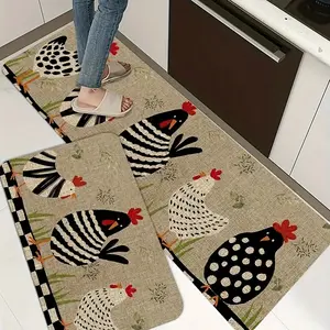 Soft Kitchen Mats That Are Washable And Non-Slip, Featuring a Non-Skid Runner Style, Suitable for Floors, Doorways, Living Rooms, Laundry Areas, And Bathrooms, with Water-Absorbing Properties, Area Rugs