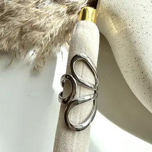 Boho Silver Adjustable Ring