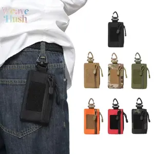Outdoor Hiking Portable Zipper Waist Pouch, Multifunctional Mini Fanny Pack, Lightweight Waist Hanging Storage Bag, Practical Small Pocket for Keys Sundries Daily Leisure Mountaineering Travel Use