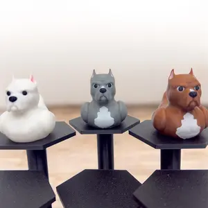 Pitbull Dog Duck Figure | 3D Printed Bully Breed Dashboard Decor | Unique Staffy & Pet Lover Gift