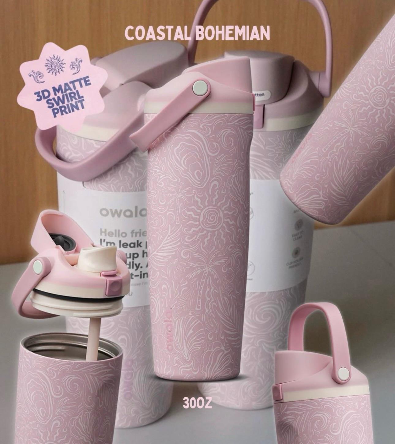 Limited Edition Owala Coastal Bohemian 30oz Tumbler – Premium FreeSip Bottle