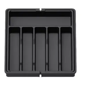 Expandable Utensil Tray - Portable and Retractable Storage Tray for Home Use