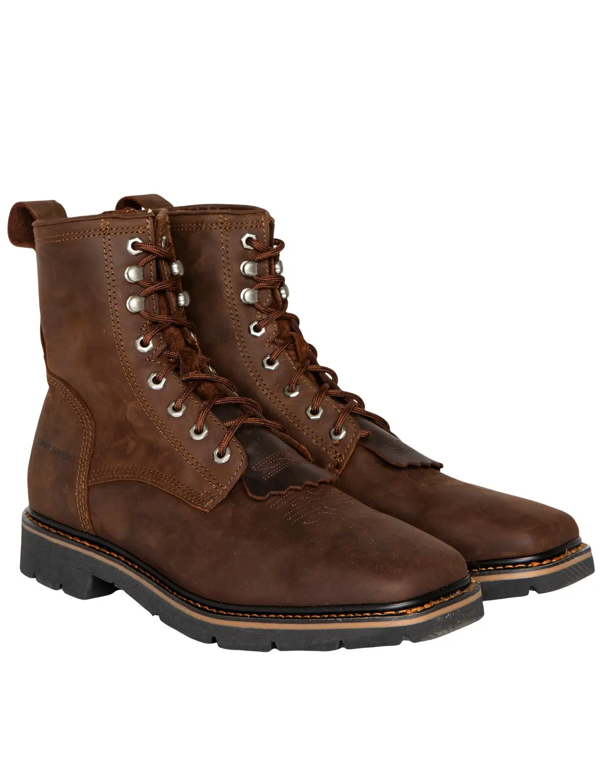 Cody James Men's Men'S 7" Mustang Lace-Up Kiltie Work Boot Soft Toe - C8mr2