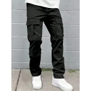 Teenage Boys Pocket Outdoor Jogger Work Pants Casual Sports Exercise Fashion Trendy Streetwear Spring Summer Autumn Winter Size 8-16 Y  baggy  jogger