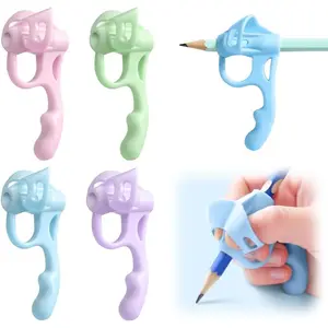 4PCS Pencil Grips for Kids Handwriting, 2025 New Toddler Pencil Grip Pencil Holder for Kids, Ergonomic Pencil Grippers Holder for Kids, Writing Posture Correction with Cushion for Toddlers, Writing Aids, Writing Stationery, Office Supplies, Study Tool